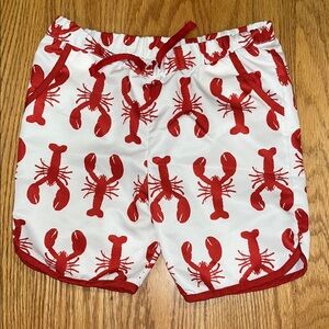 Monica + Andy Boys Lobster Print Swim Shorts